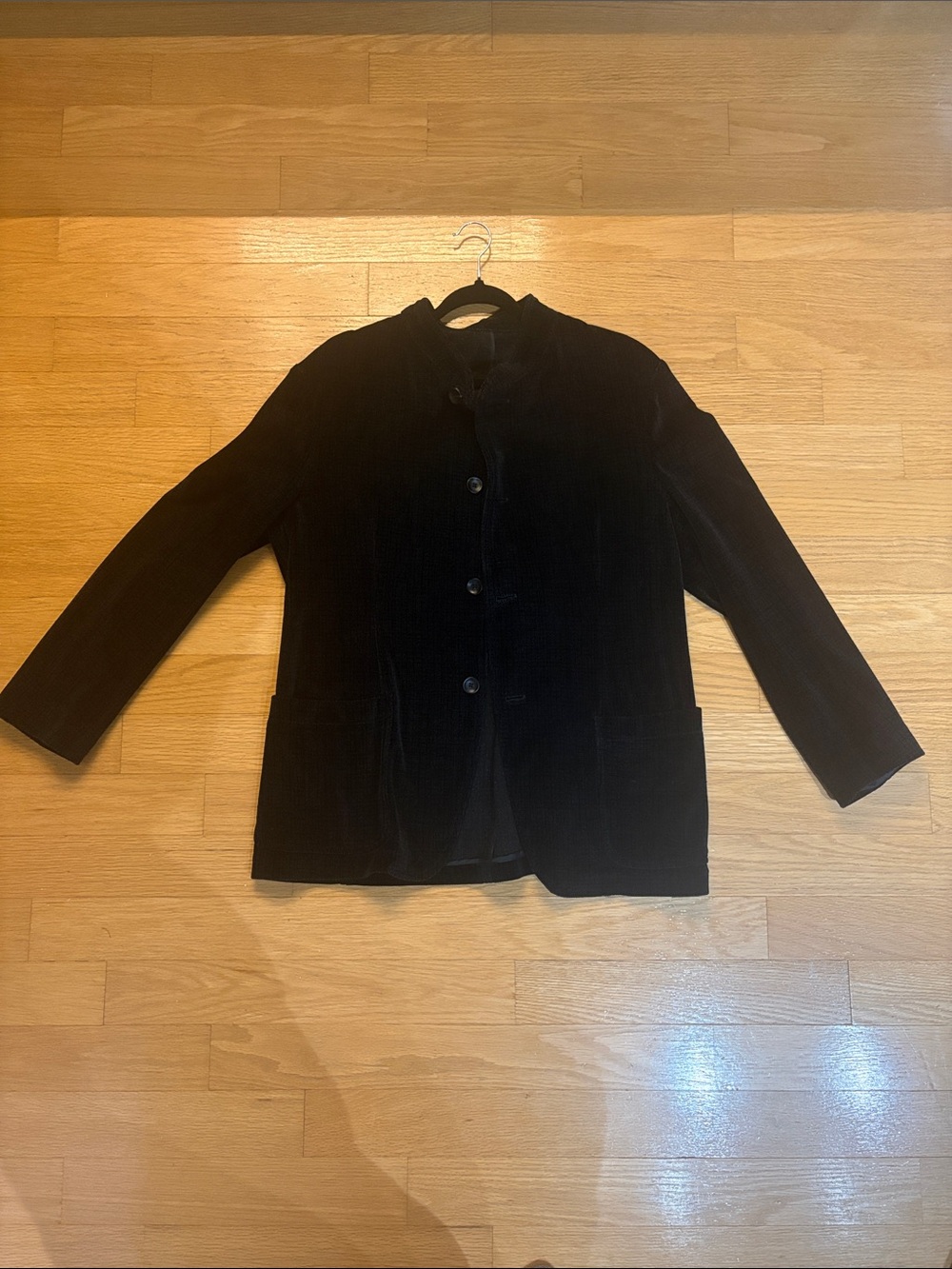 Armani Collezioni dark blue Corduroy Blazer Jacket